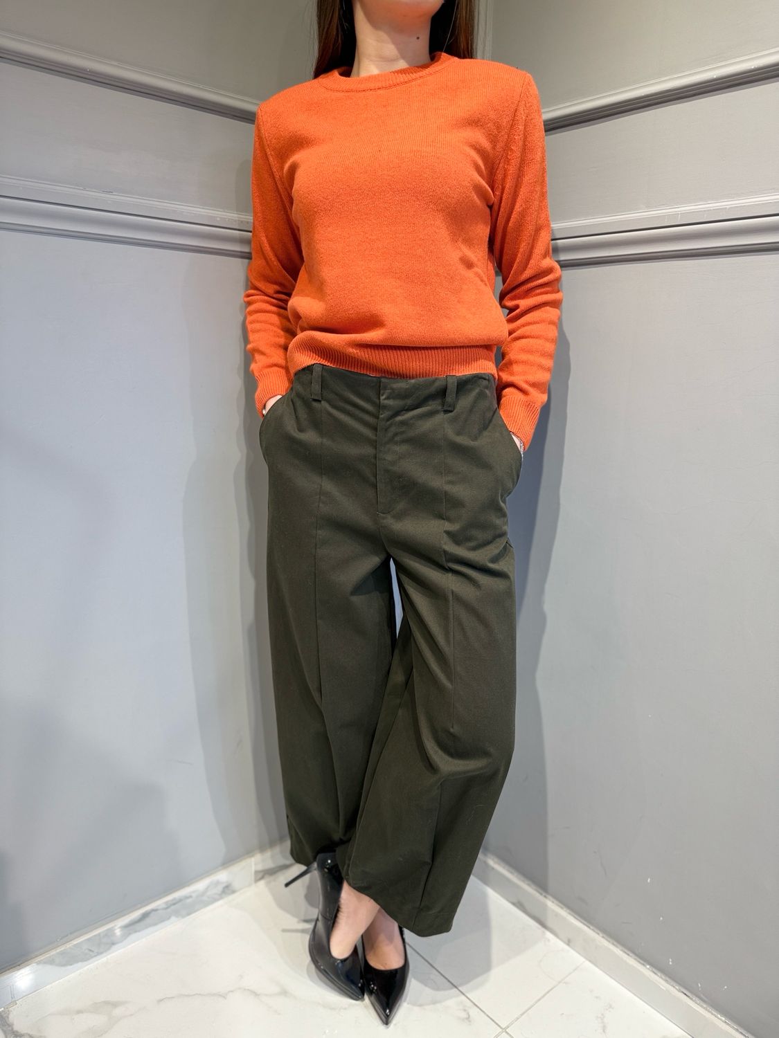 MOTEL - pantalone in fustagno 37590G moro