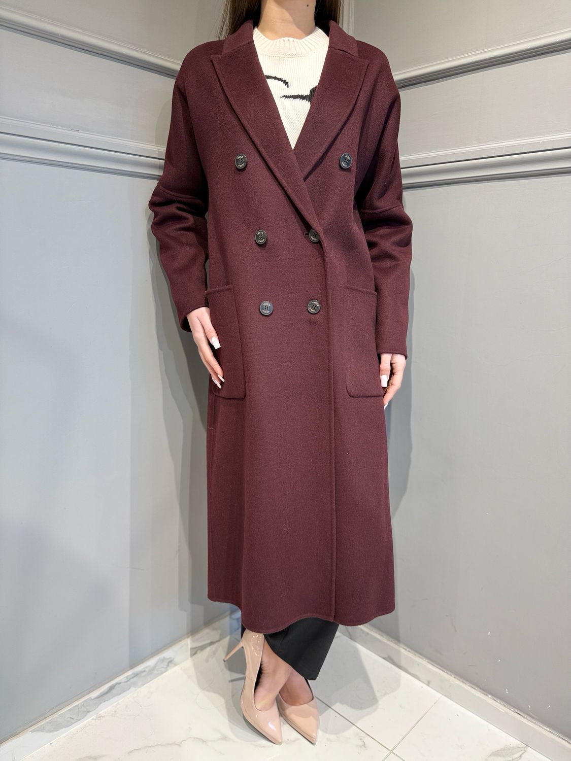 VICOLO - cappio handmade doppiopetto TF001 bordeaux