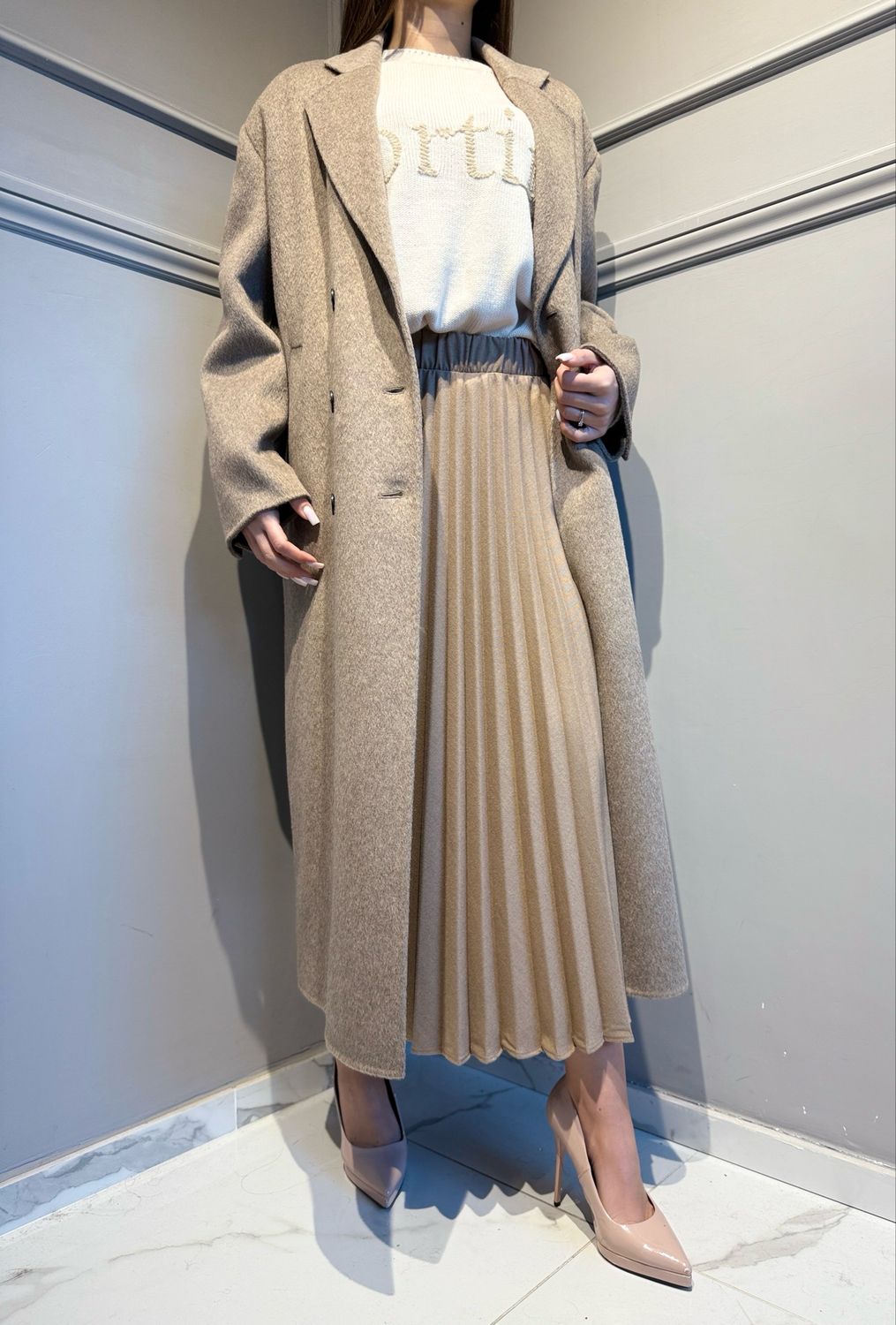 VICOLO - cappotto handmade con trapunta all’interno TF008 cacha