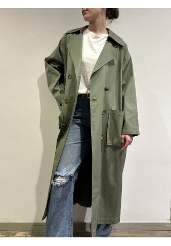 da TENSIONE IN Tensione in-Trench doppiopetto con ripresa dietro - militare SKU: an7073-125020