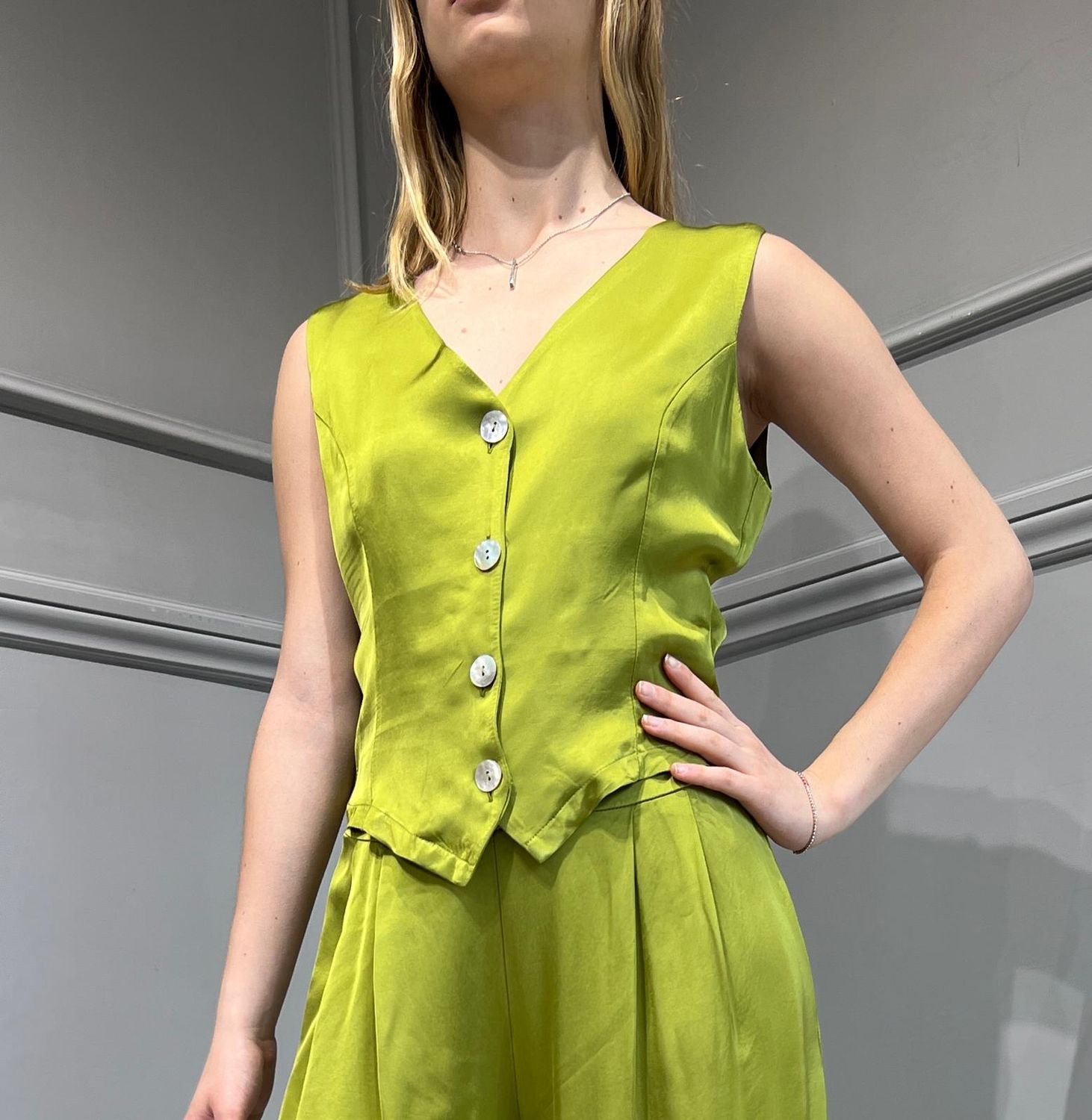 TENSIONE IN - Gilet Art: C119G22R Colore:  Pistacchio