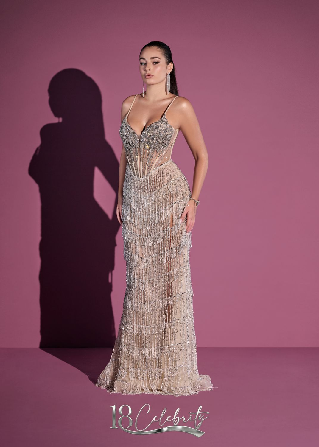 18TH CELEBRITY IMPERO COUTURE - ABITO KD2513 ORO/ARGENTO