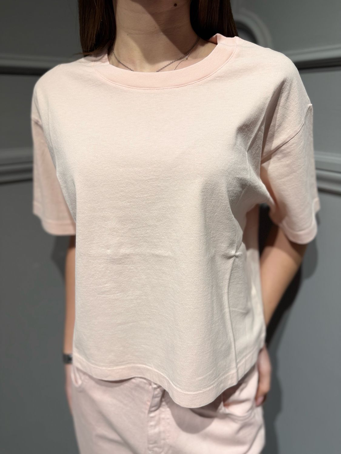 VICOLO - t-shirt a scatoletta corta UAB0022 rosa