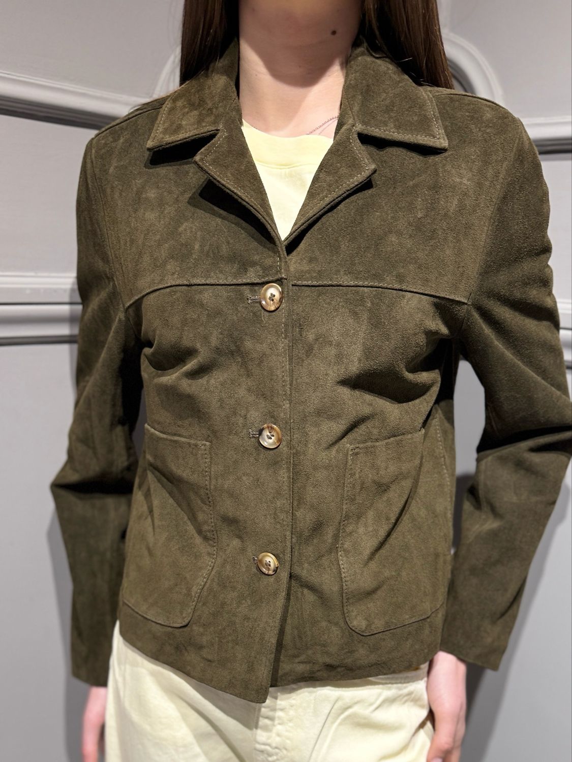 VICOLO - giacca in renna TAB0164 verde militare