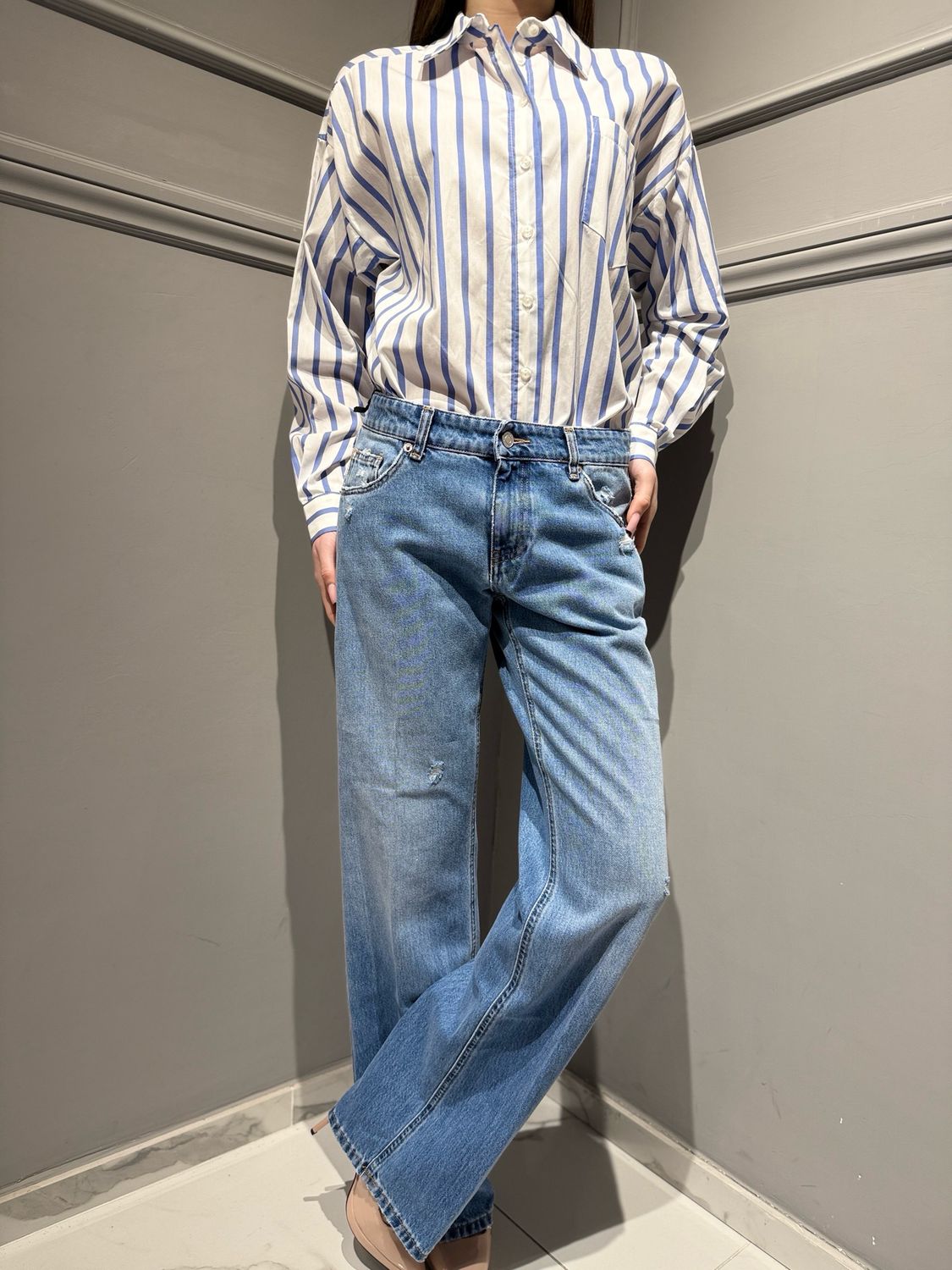 VICOLO - jeans vita bassa BASMA DAB5093 JEANS BLU