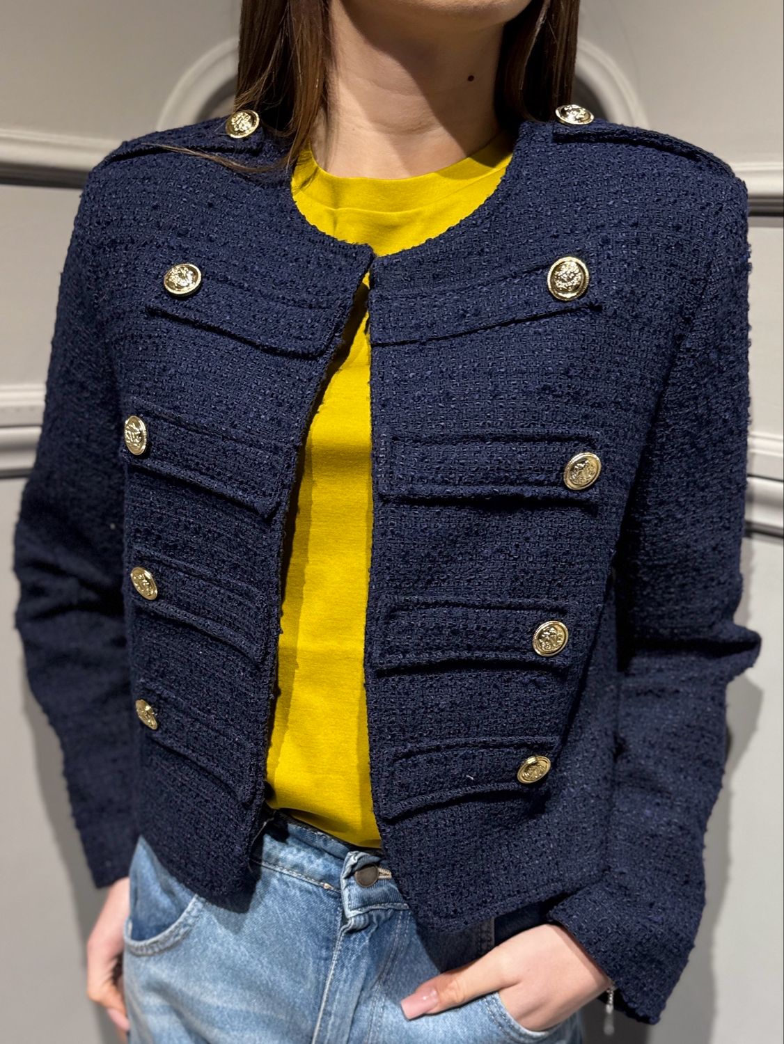 TENSIONE IN - giacca chanel 26B3718 blu