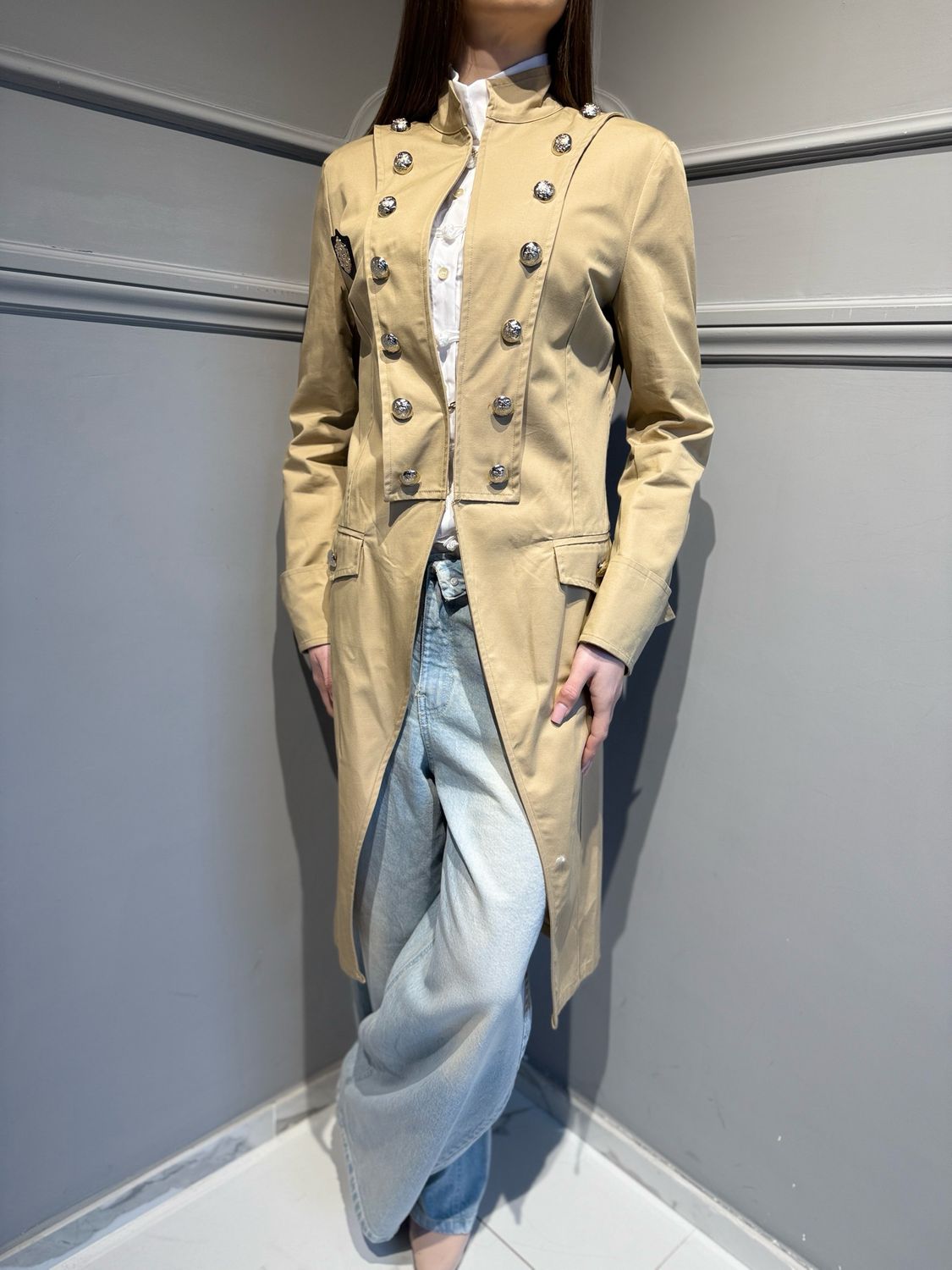 MOTEL - giacca modello Napoleone 38577G camel