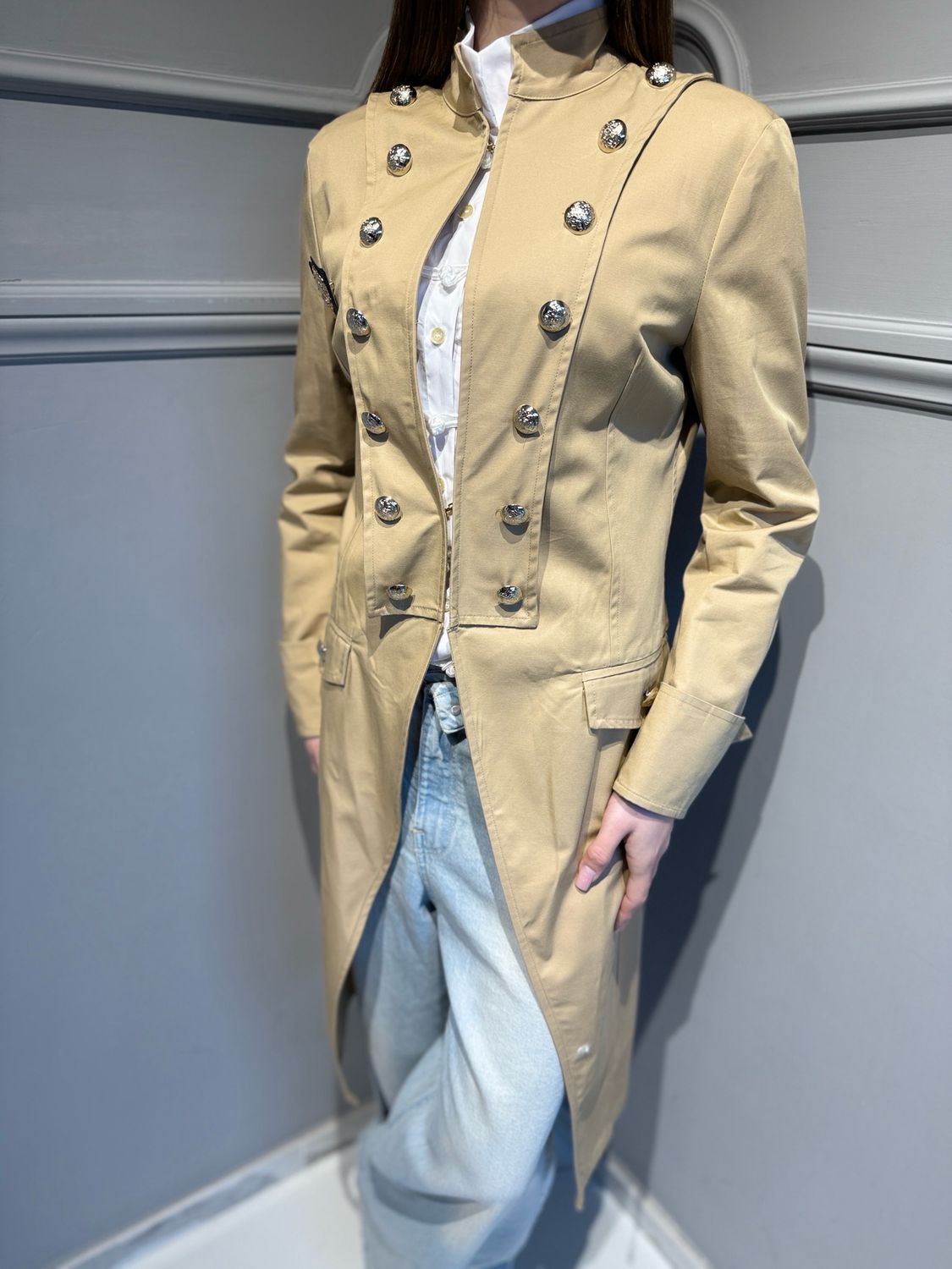 MOTEL - giacca modello Napoleone 38577G camel