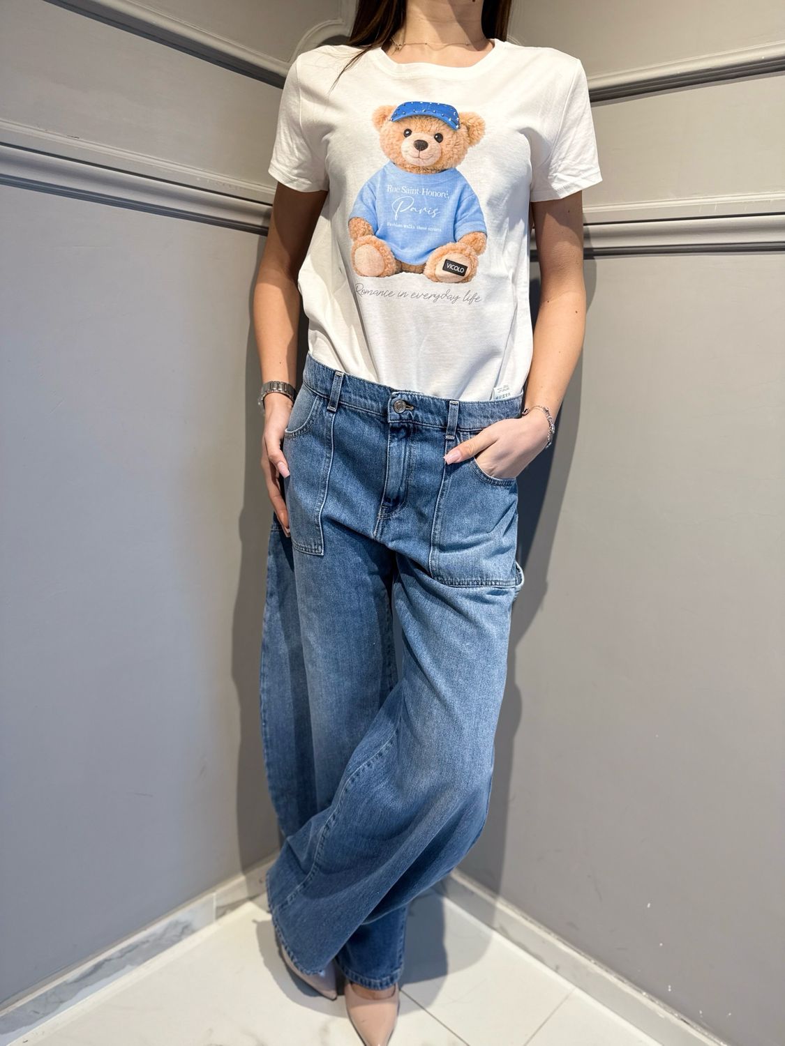 VICOLO - t-shirt orsetto RAB0175