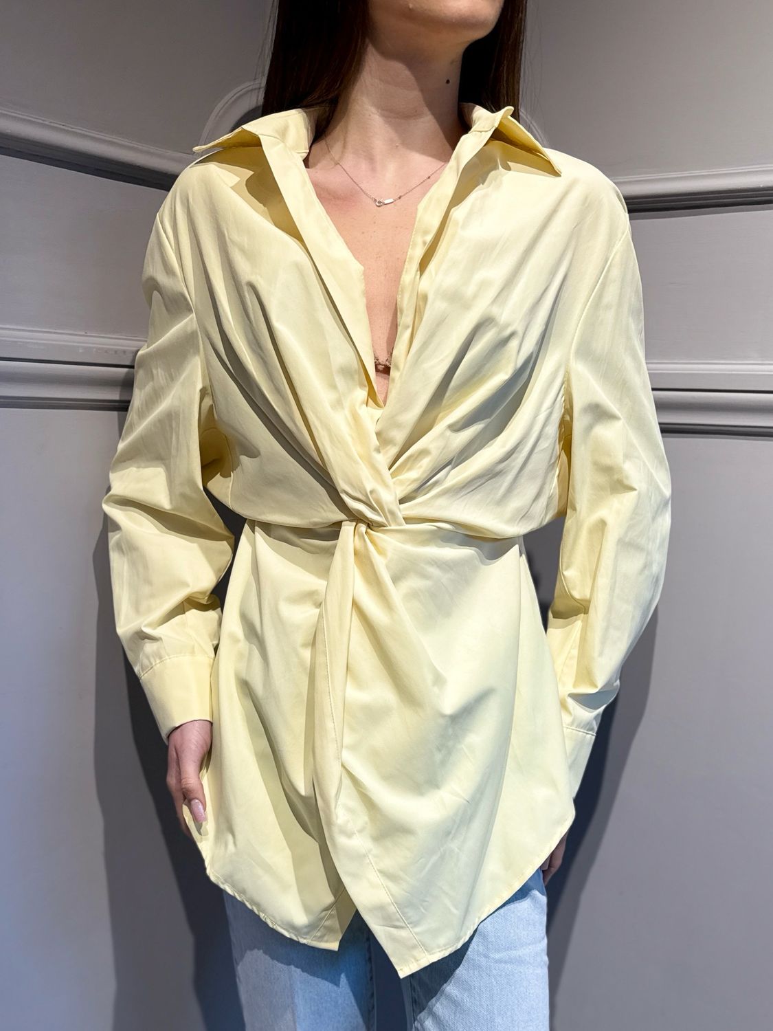 TENSIONE IN - camicia avvitata con nodo giallo PE260075