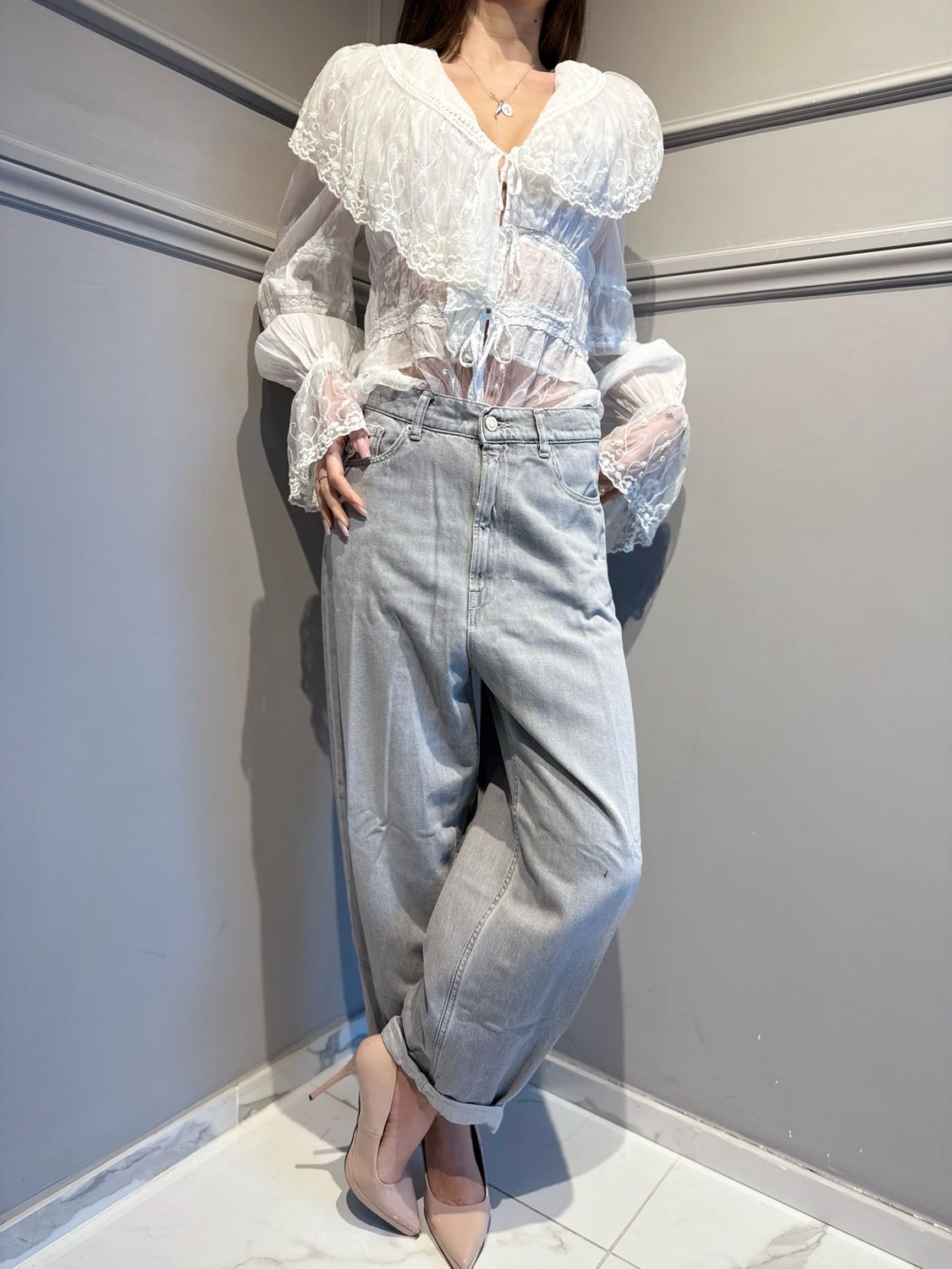VICOLO - jeans DAB5155 LAILA grigio