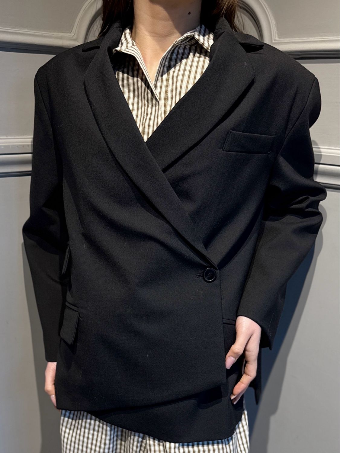 VICOLO - giacca over TAB1153 nero