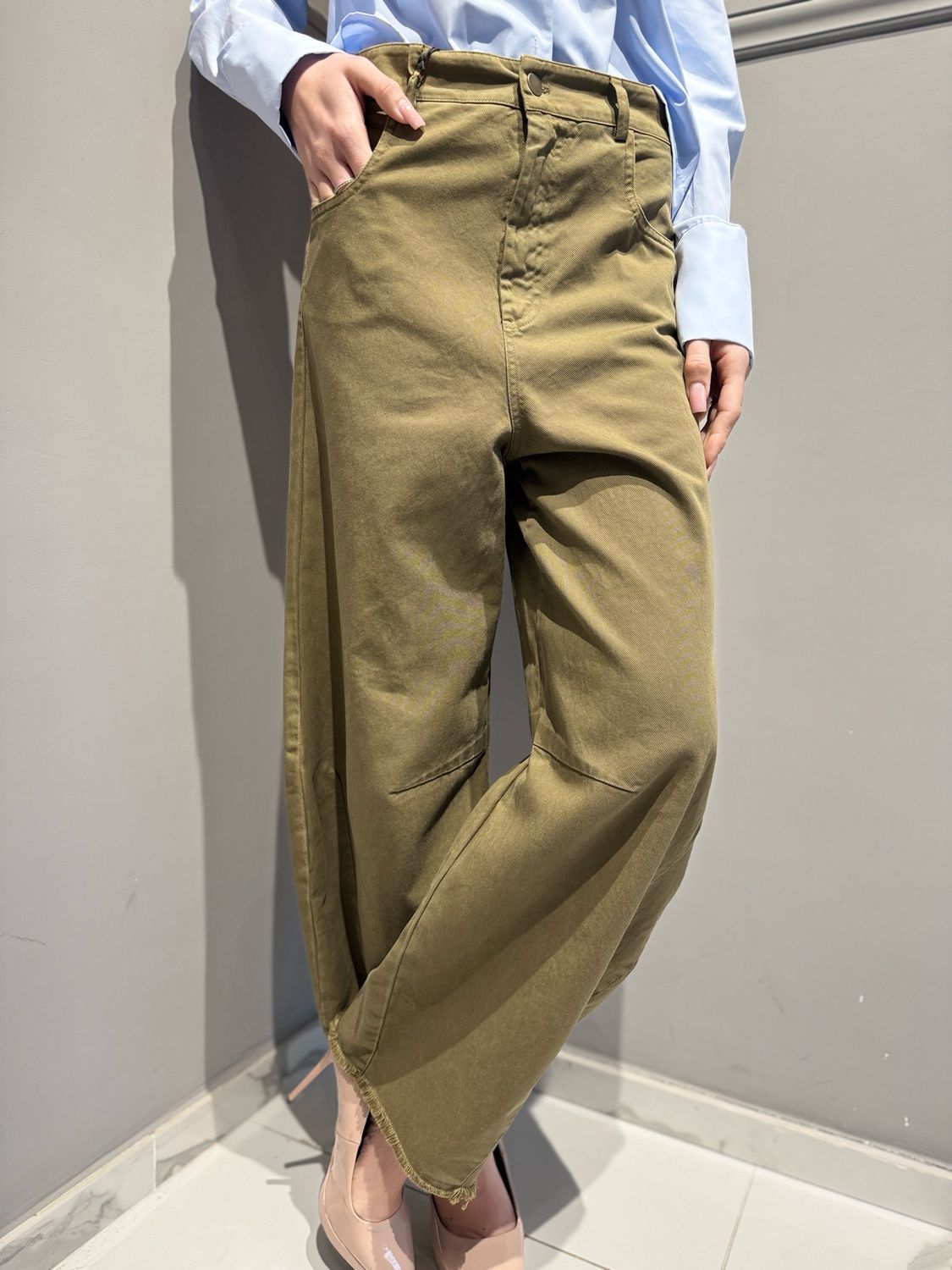 TENSIONE IN - pantalone bacc PE26-4261 militare