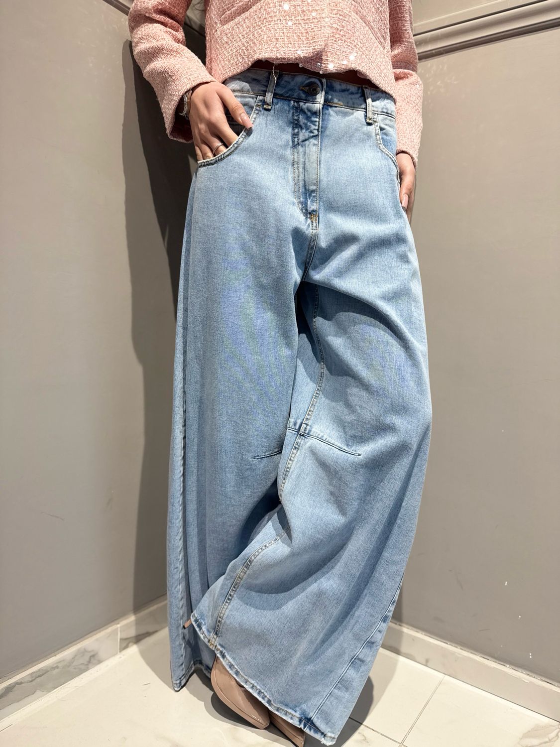 MOTEL - jeans Baloon ampio 3992J119W642 variante unica