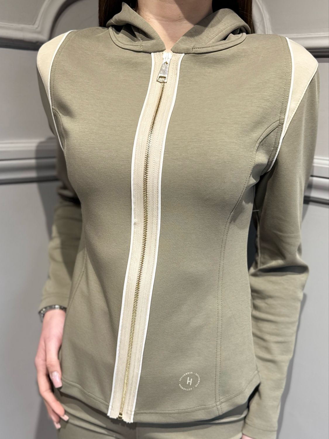 HAVE ONE - felpa cappuccio FMI-Q005 verde militare