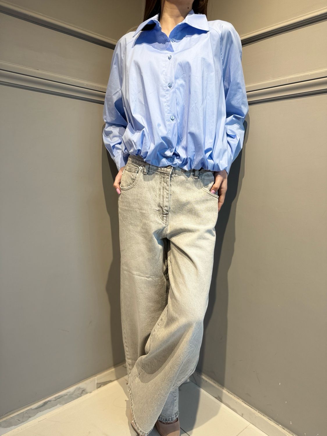 VICOLO - jeans SARA DAB5243 grigio