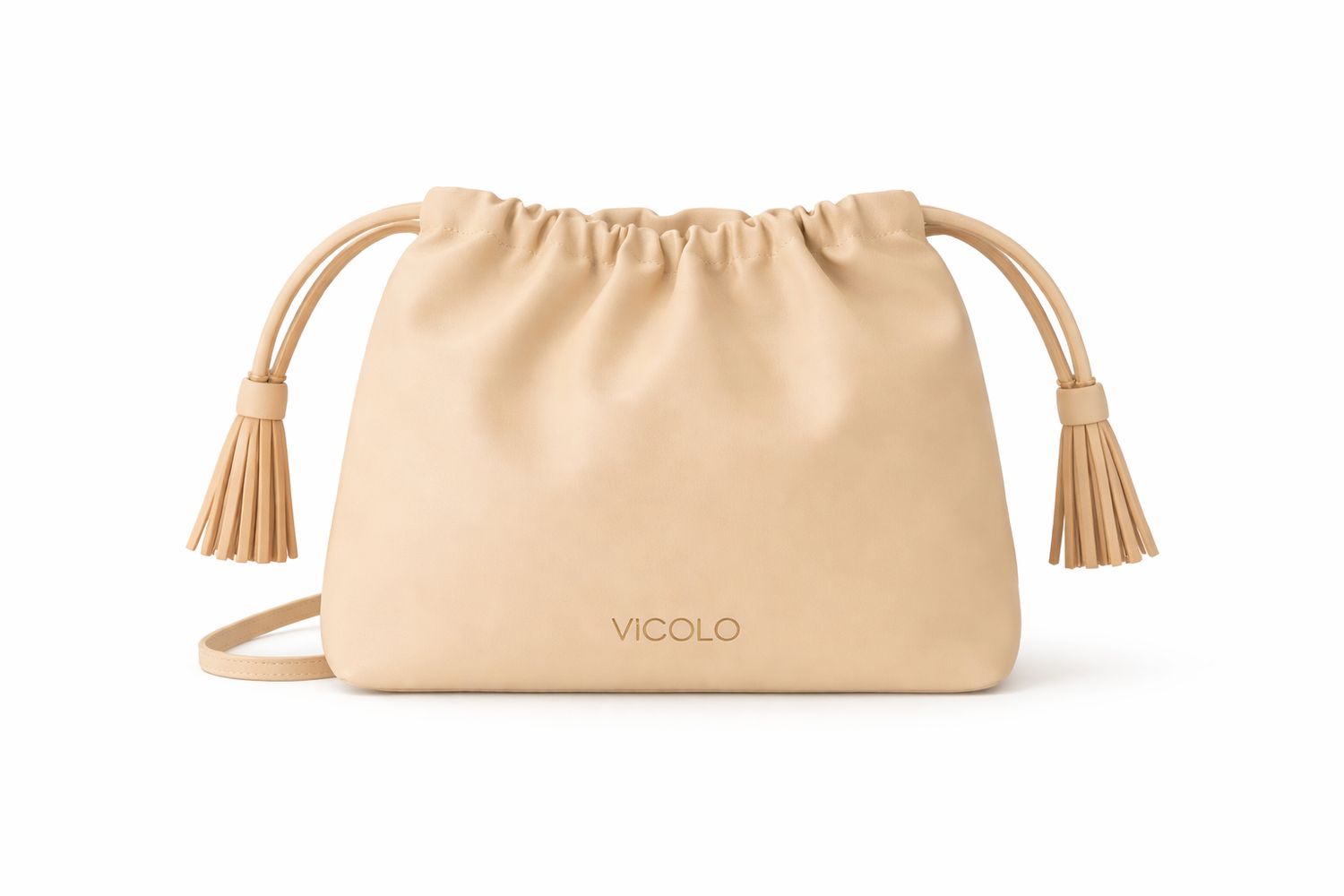 VICOLO - Borsa Tassel XAB0034 mandorla