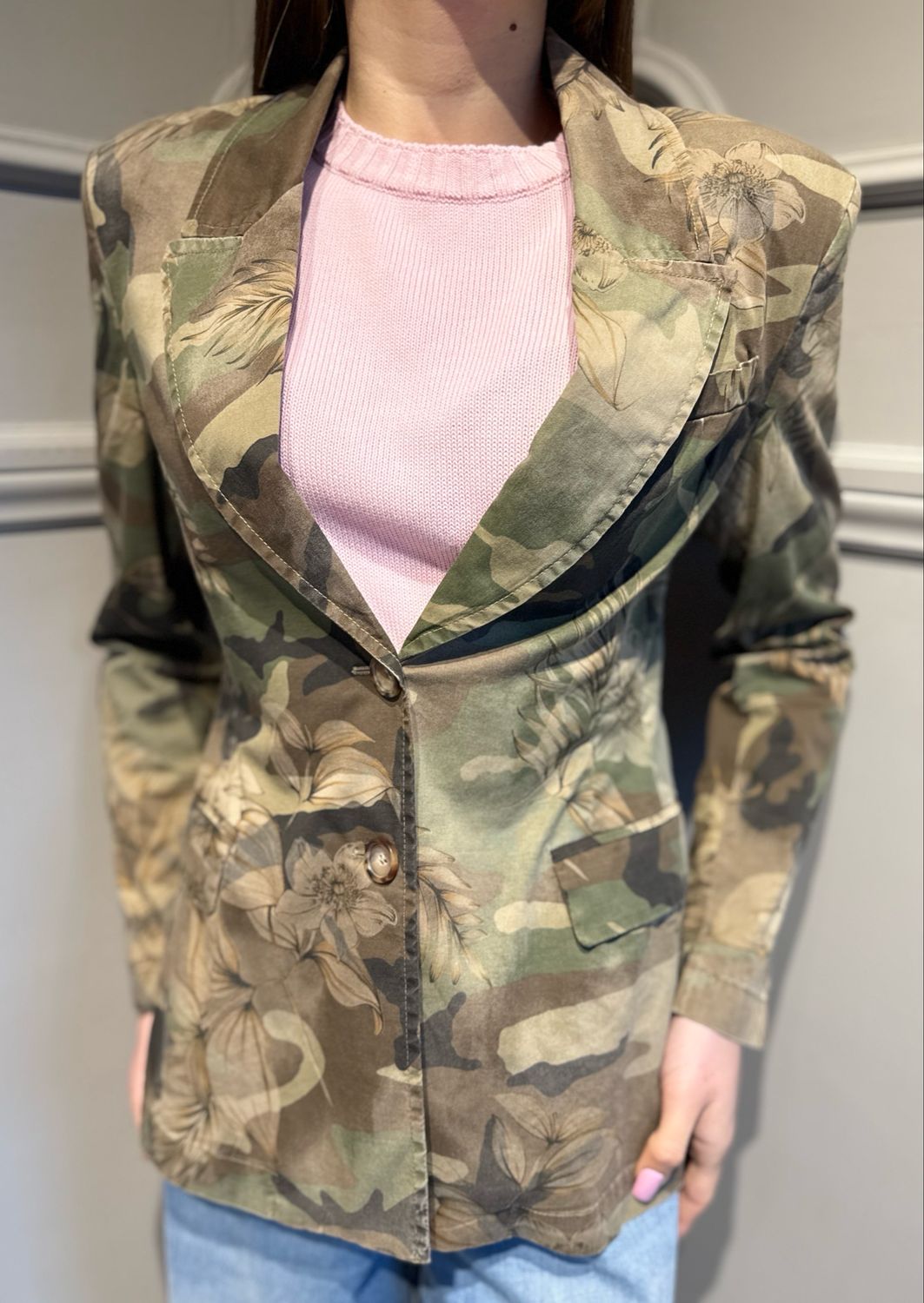 MOTEL - giacca monopetto elasticizzata avvitata S26J558 variante unica