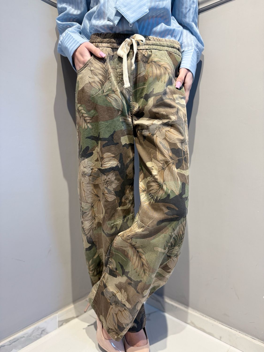 MOTEL - pantalone camouflage S26P551 variante unica