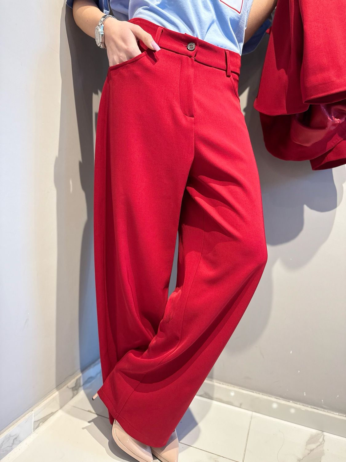 TENSIONE IN - pantalone Baloon 26P4184 rosso