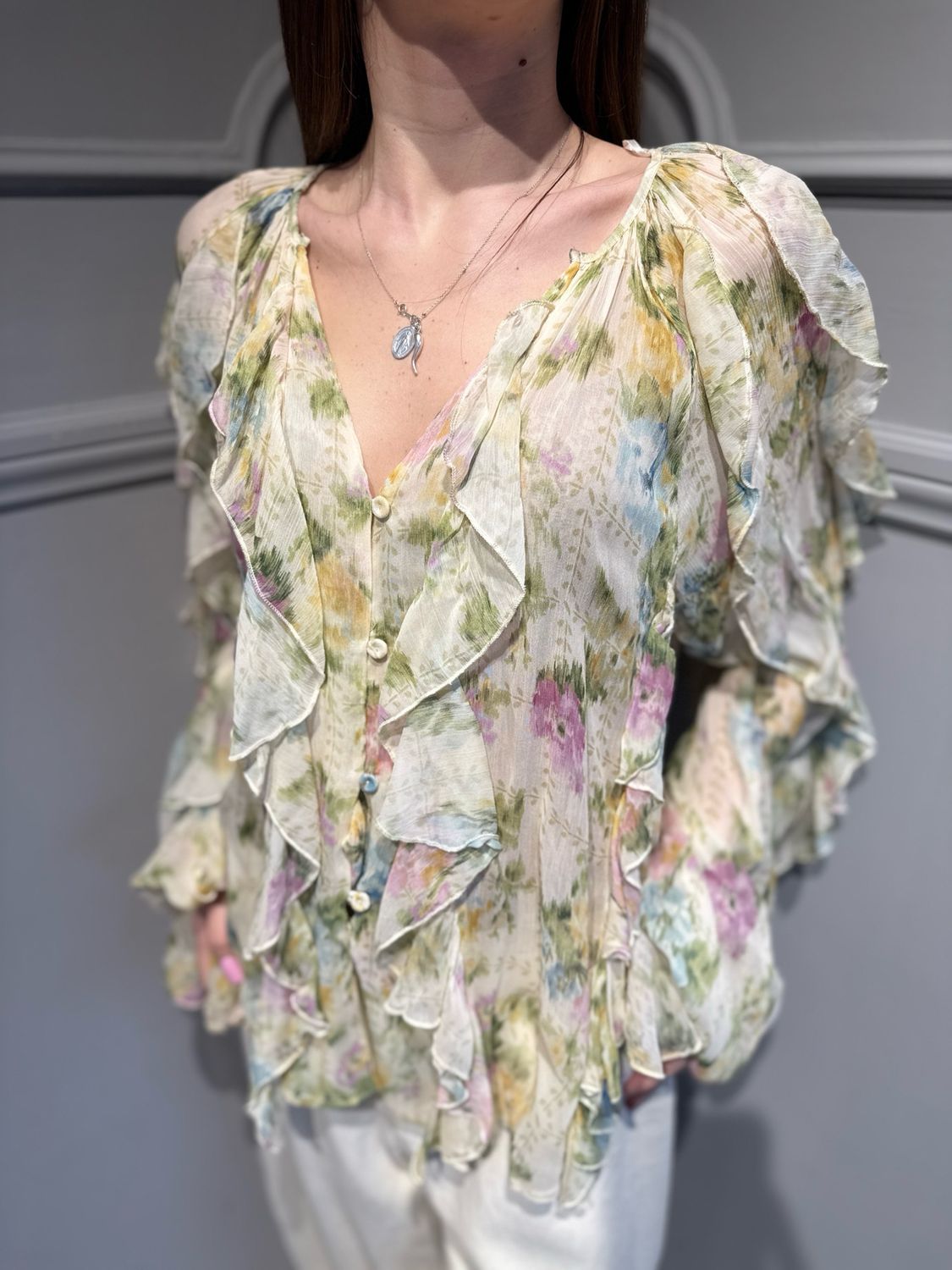 TENSIONE IN - camicia con rouges a fantasia S26C966 variante unica