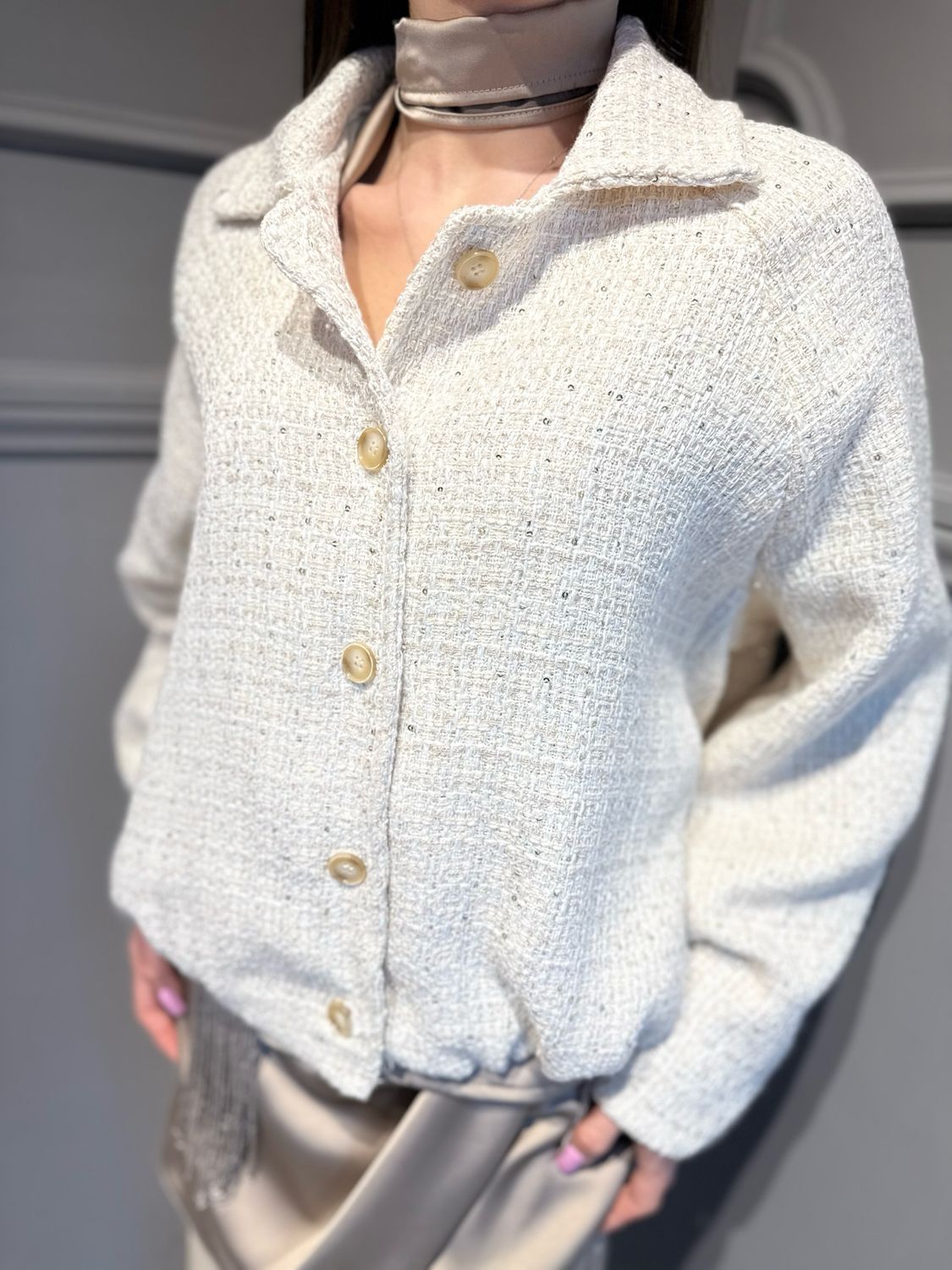 HAVE ONE - giacca chanel JNO-Q112 burro
