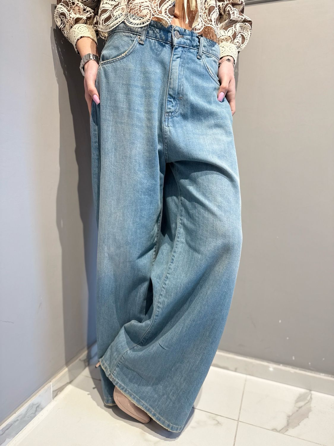 TENSIONE IN - jeans Giusi AMX DRT superpocket blu