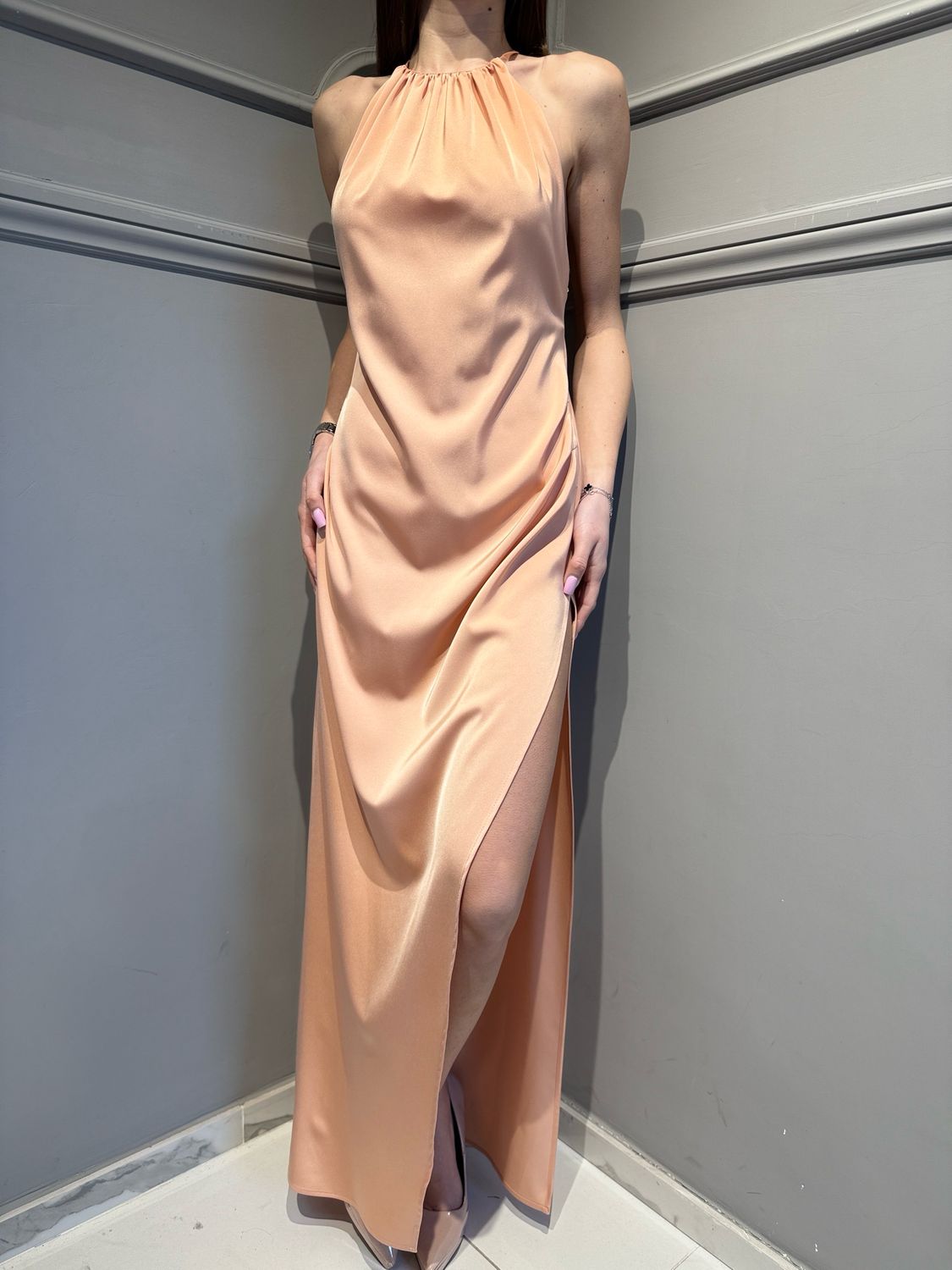 SILENCE LIMITED - abito AB4204 SENSUAL_DRESS peach