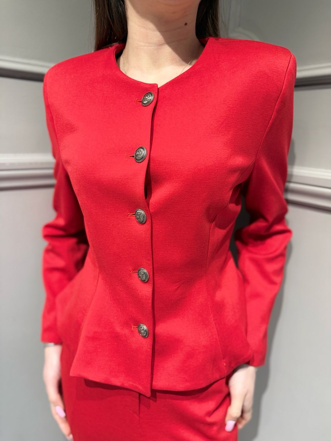 TENSIONE IN - giacca avvitata in punto Milano 26B4437 rosso