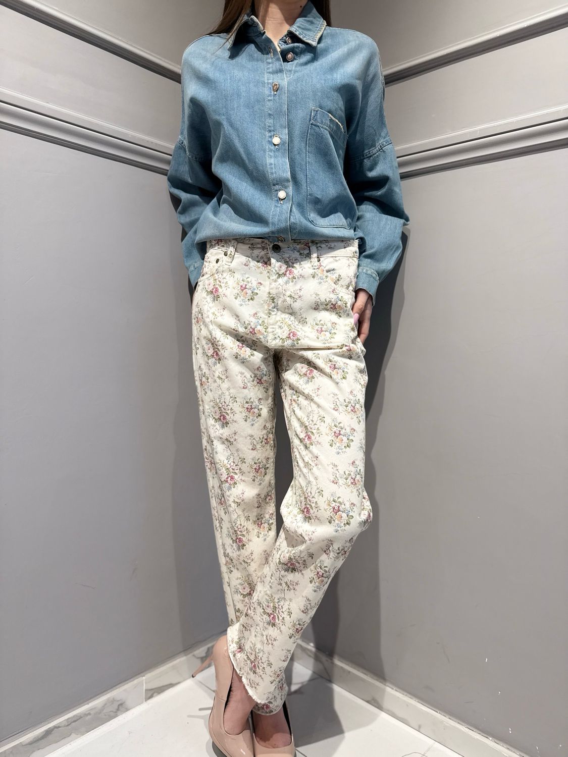 TENSIONE IN - camicia giacca in denim DAISY-AMX-SS26CAMP