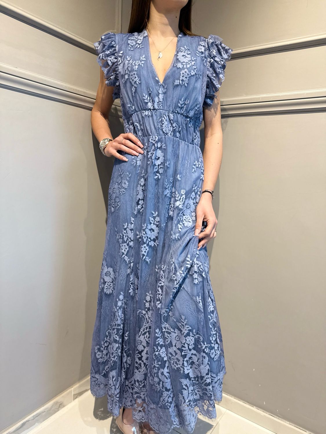 MOTEL - abito in pizzo S26AB85 jeans