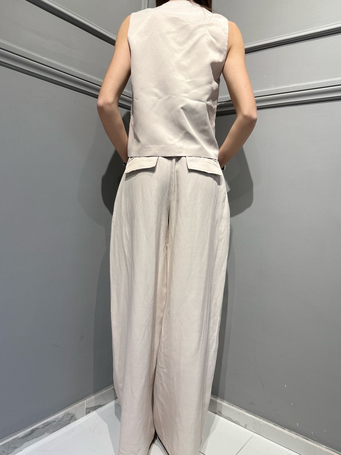 MOTEL - gilet S26JA95 sabbia