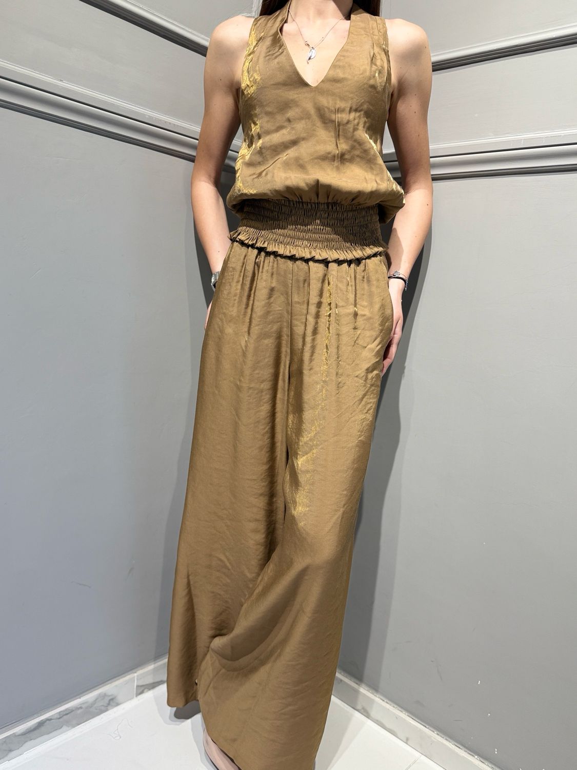 MOTEL - pantalone VQ1032 cammello