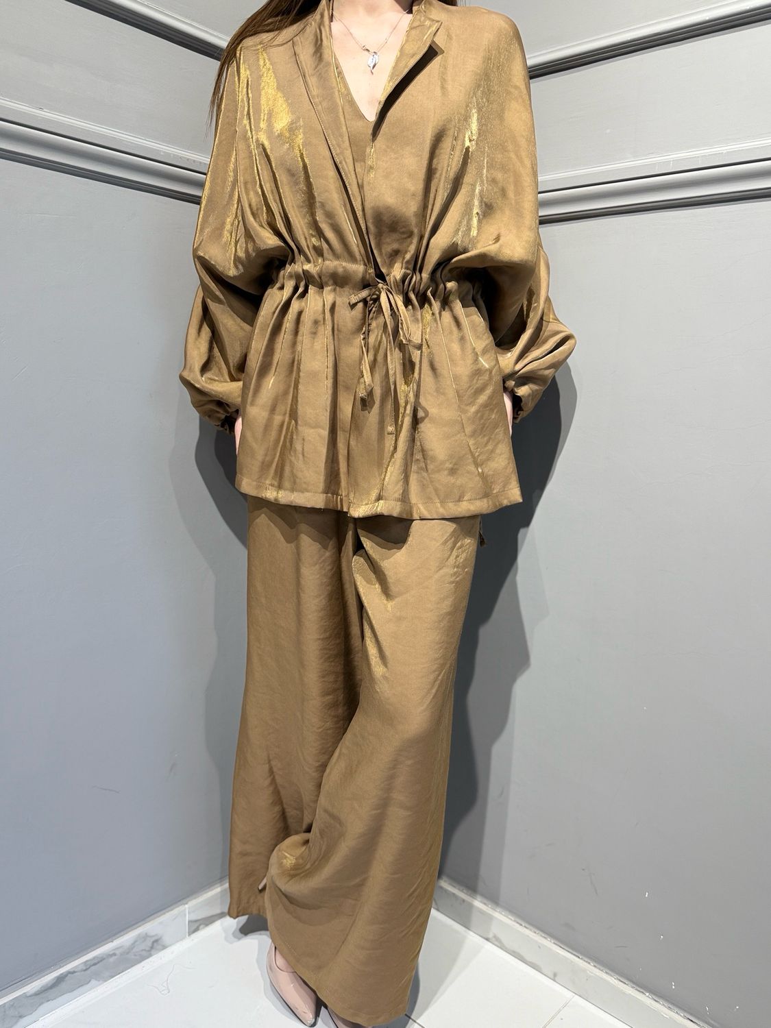 MOTEL - kimono VQ1195 cammello