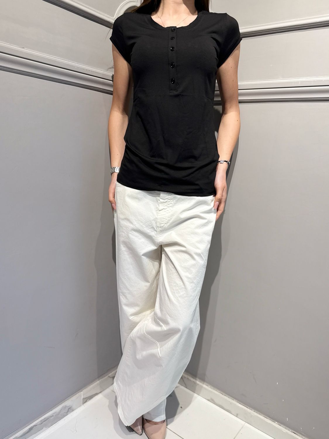 VICOLO - t-shirt chester UQB0225 nero