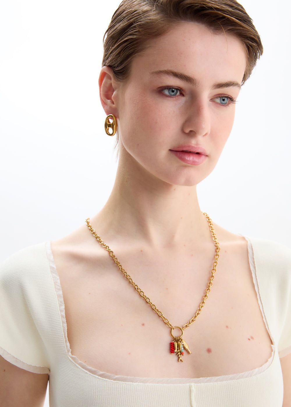 NALì - COLLANA CHAIN LITTLE FISH ACC.INOS. EMCL1189 - ORO