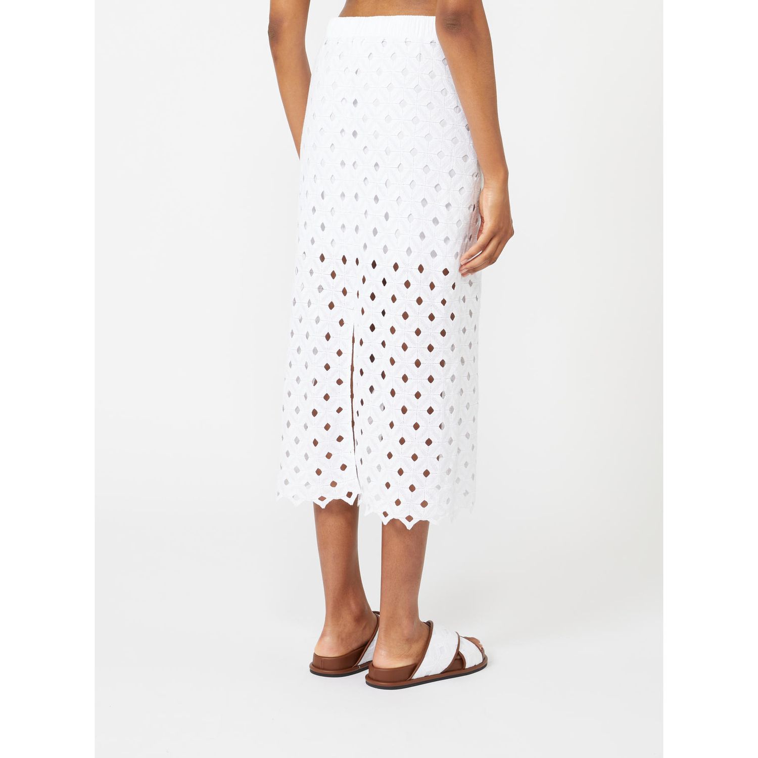 MM MAX MARA - GONNA macramé BCHZORRO bianco