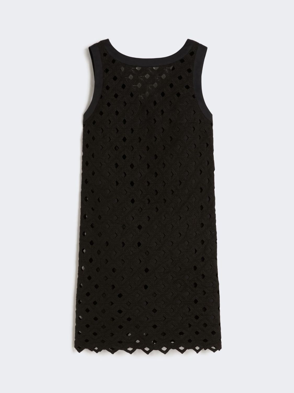 BEACHWEAR Abito ad A in jersey macramé - Nero
