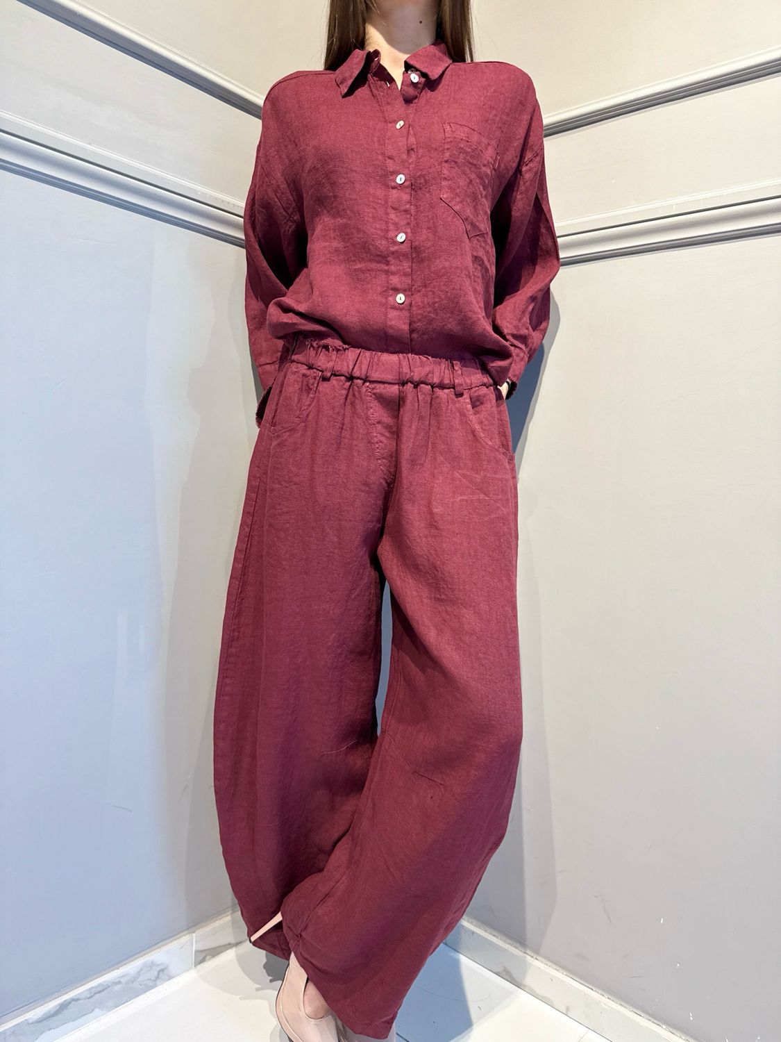 TENSIONE IN - pantalone in puro lino Baloon S26PE43 India
