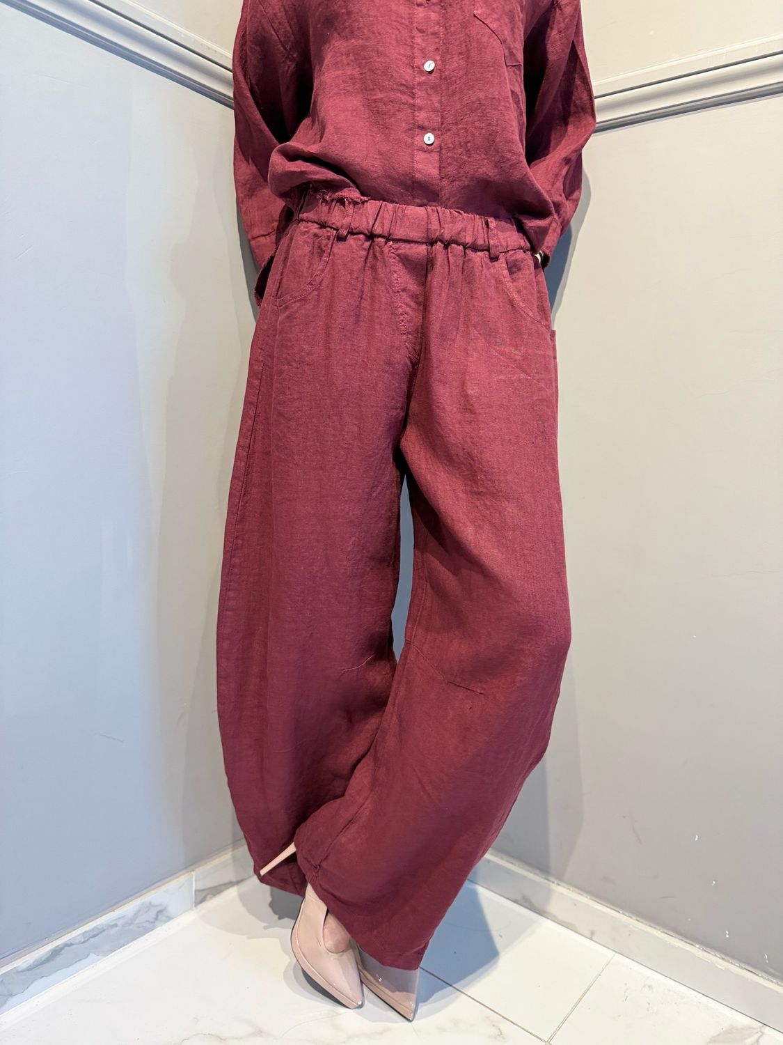 TENSIONE IN - pantalone in puro lino Baloon S26PE43 India