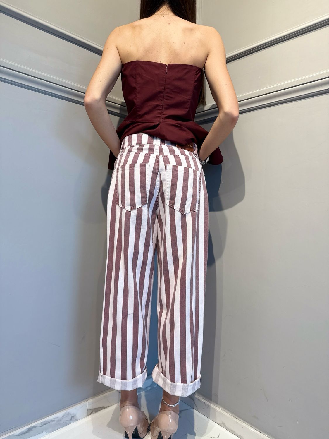 TENSIONE IN - pantalone YQ1718 burro/india