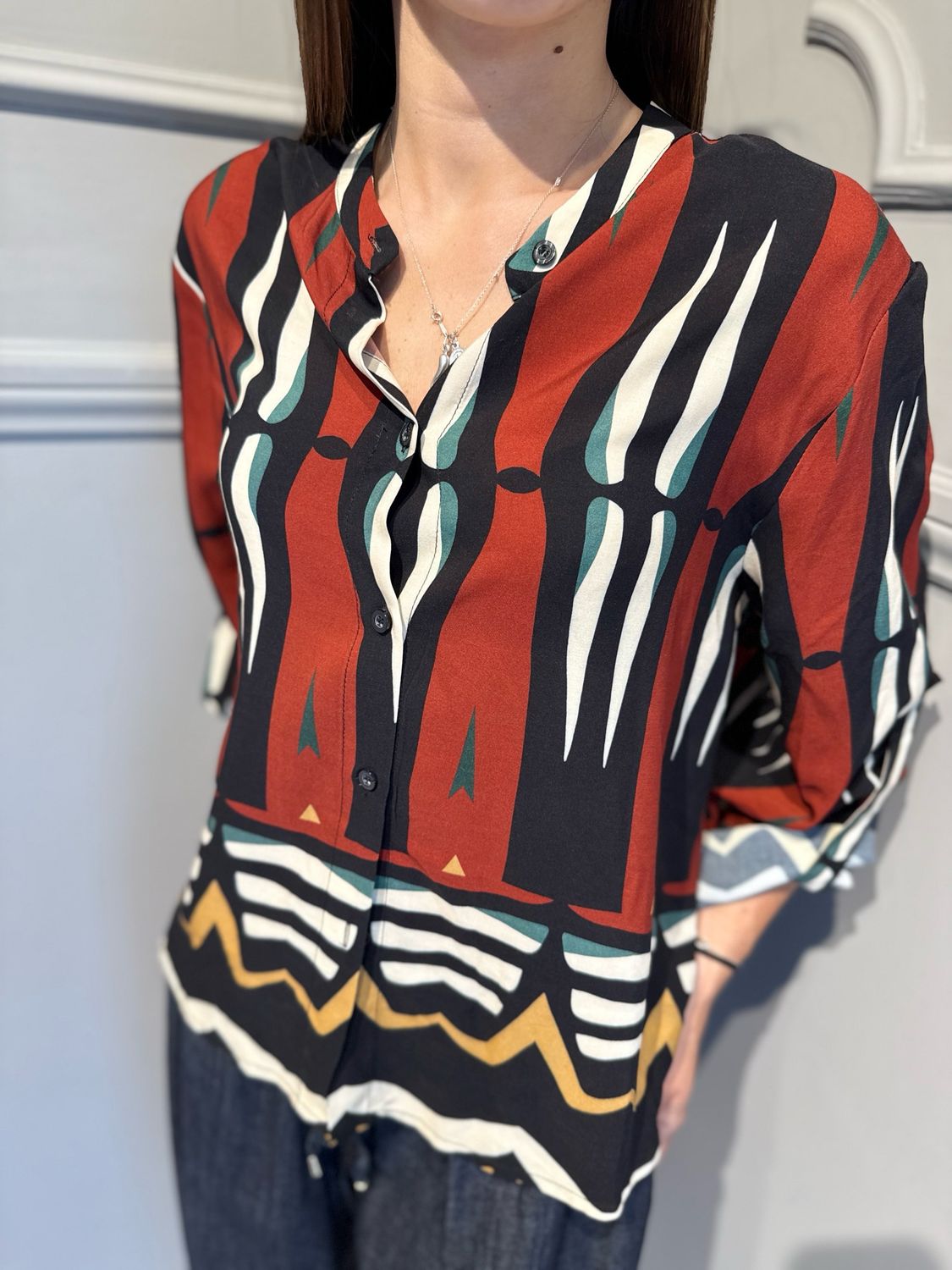 HAVE ONE - camicia CVS-Q418 fantasia