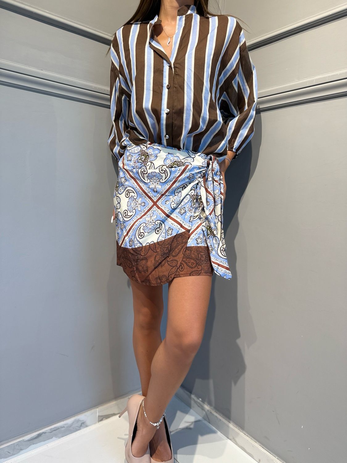 TENSIONE IN - camicia in mussola di cotone S26CL40