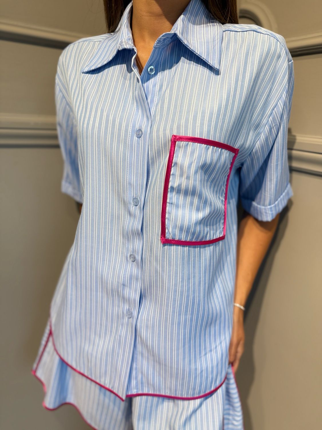TENSIONE IN - camicia PE260311 fuxia/magente