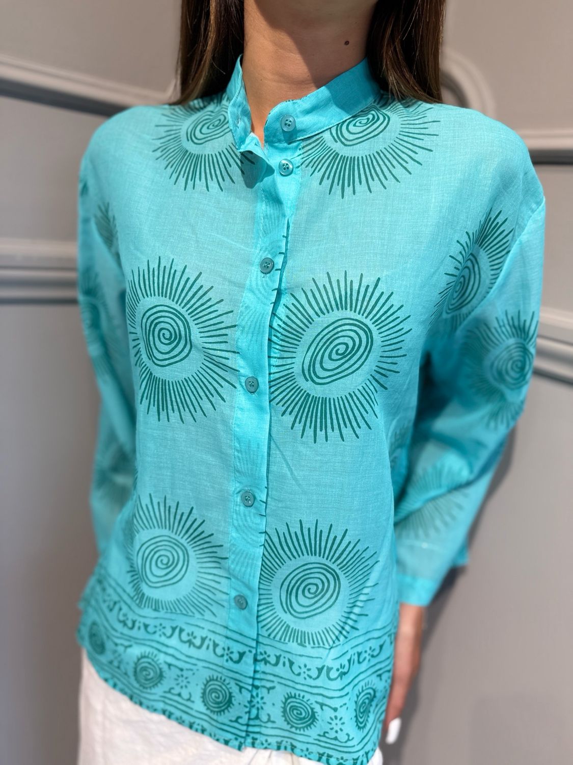 TENSIONE IN - camicia PE260402 turchese