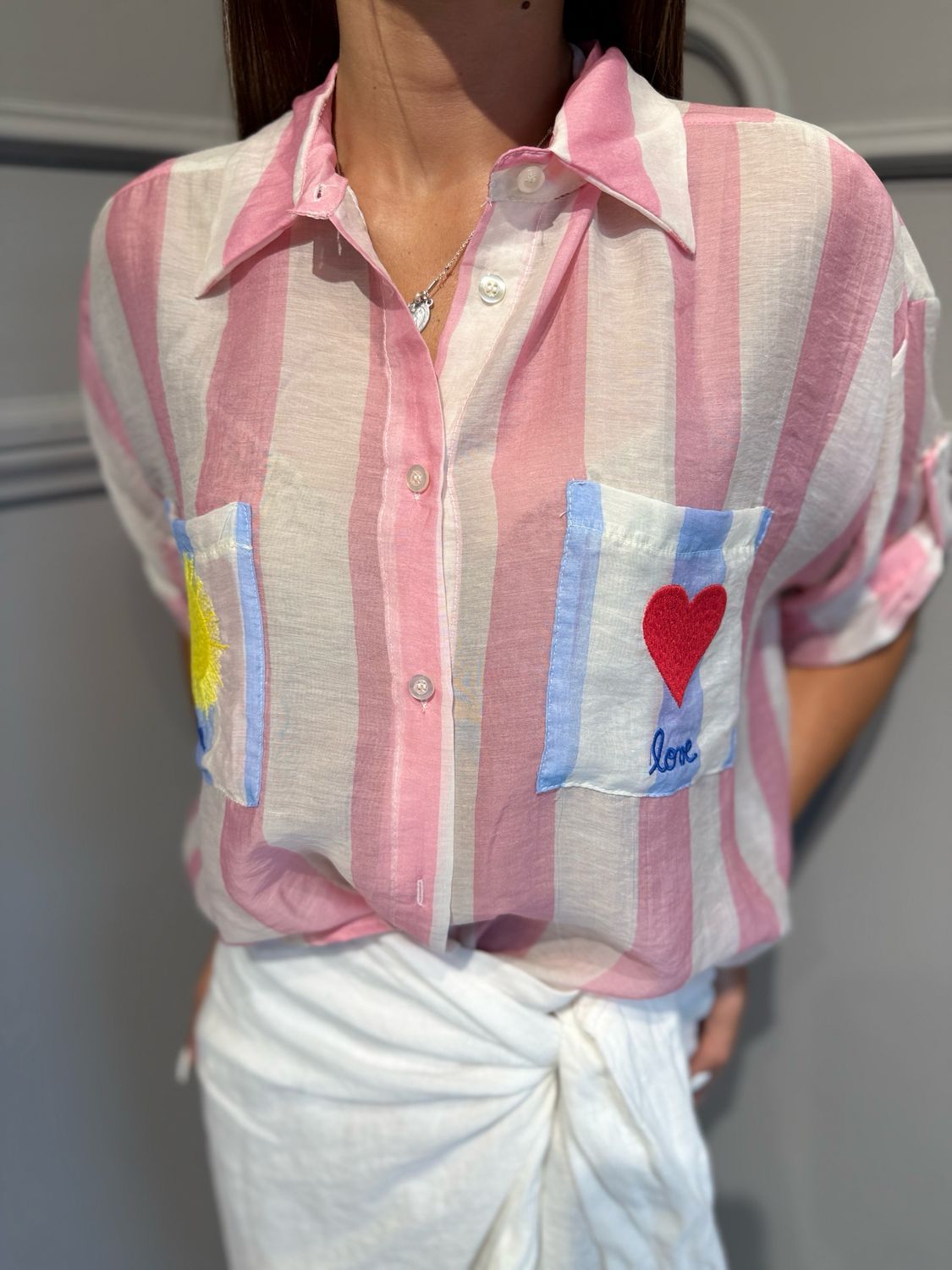 TENSIONE IN - camicia PE260337 rosa
