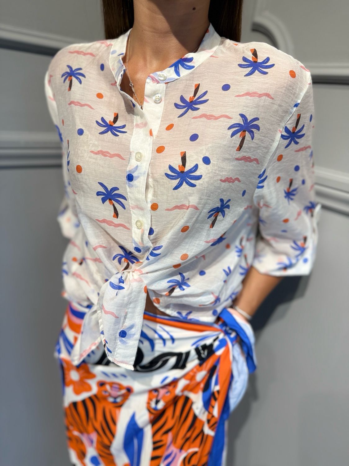 HAVE ONE - camicia palmina CVS-Q484