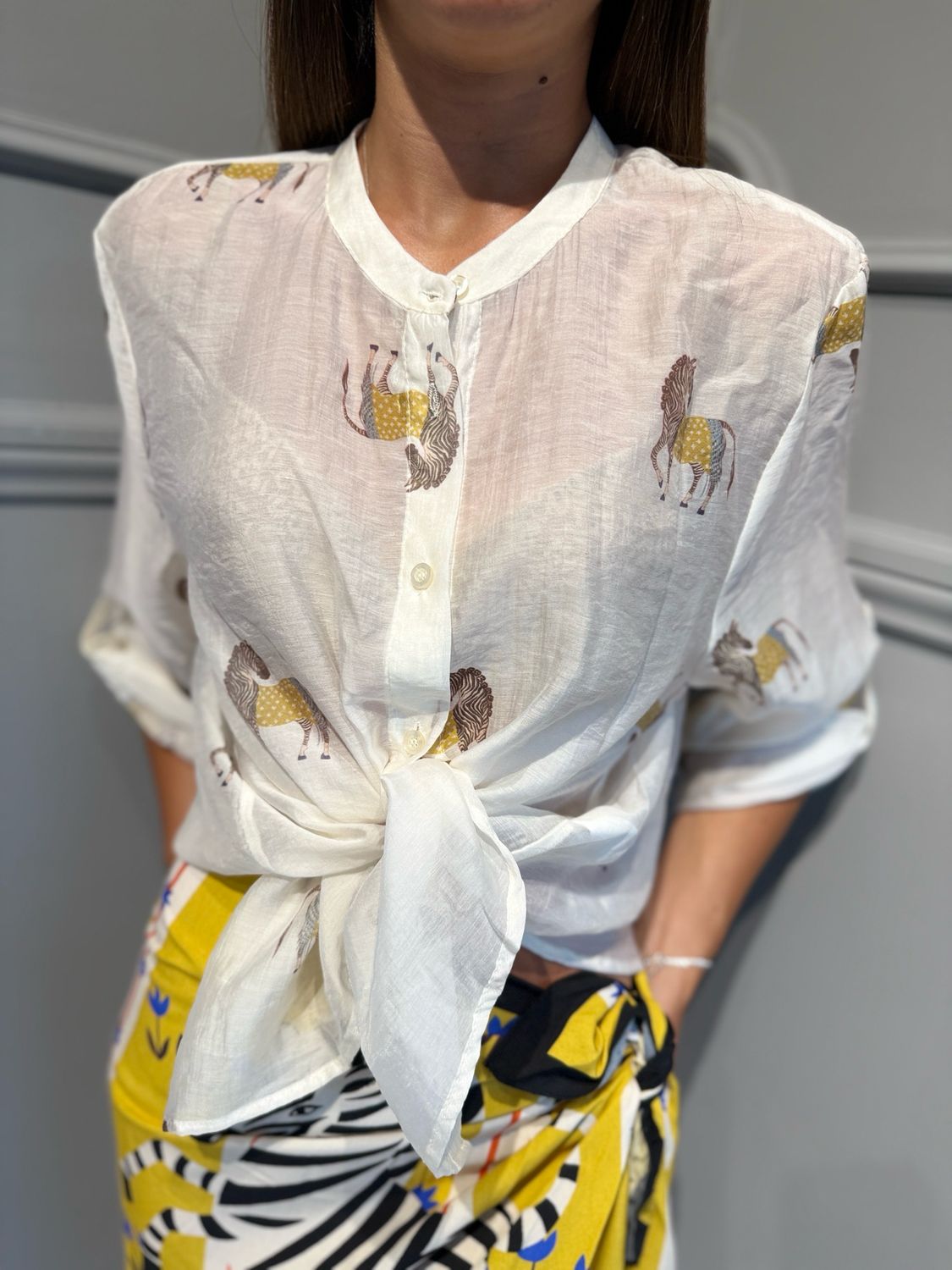 HAVE ONE - camicia CVS-Q464 fantasia