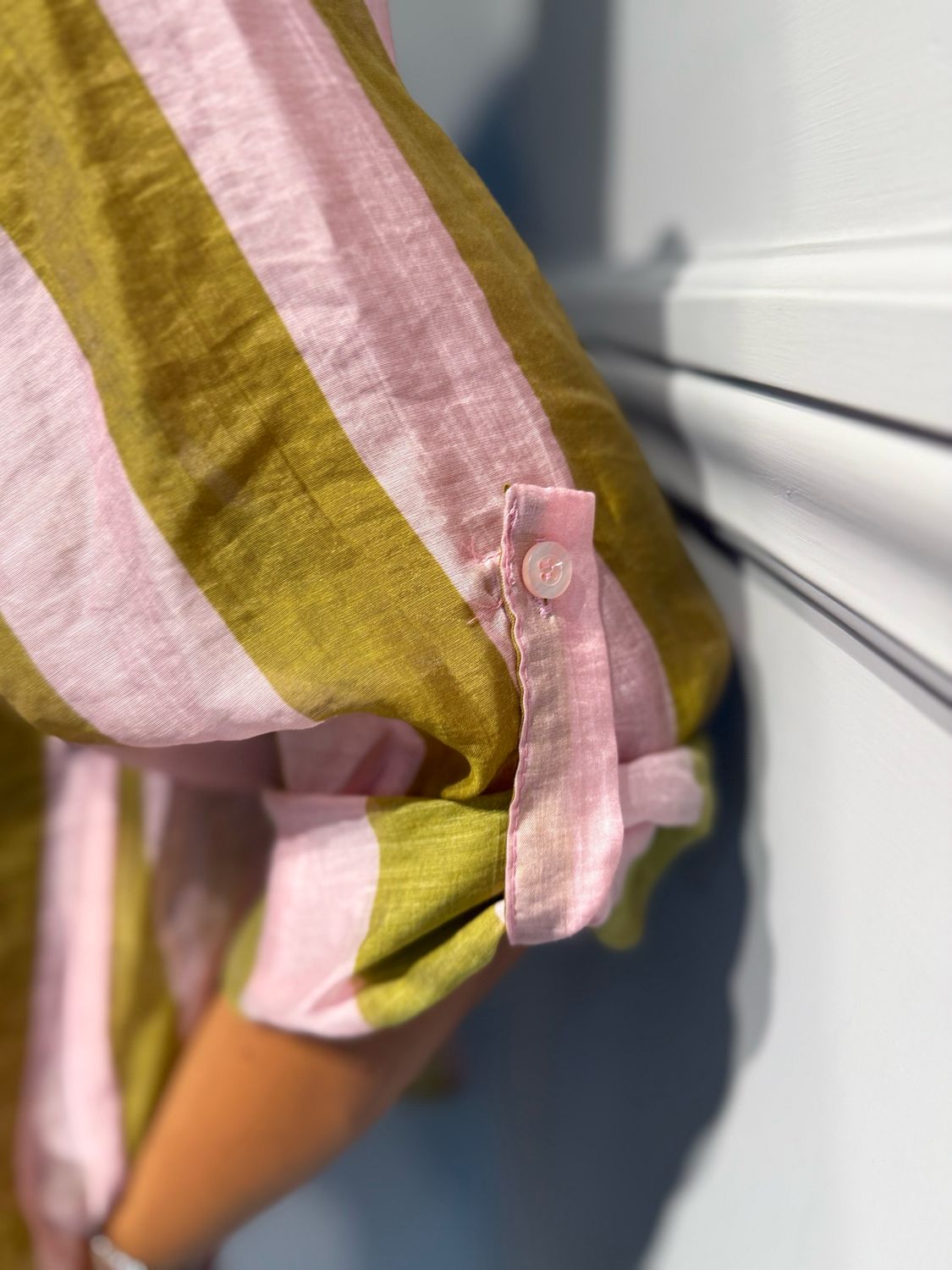 HAVE ONE - camicia riga eco CVS-Q422 rosa/olio