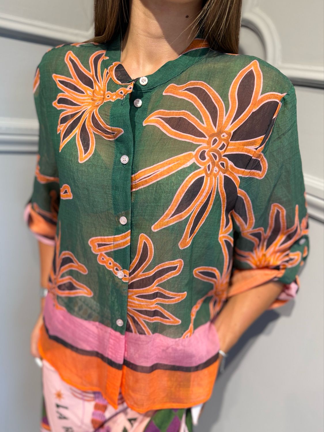 HAVE ONE - camicia CVS-Q448 fantasia